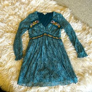 Blue Lace Vintage Dress